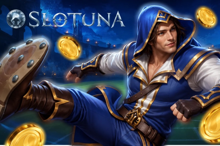 Cuadrícula de tragaperras del catálogo de Slotuna
